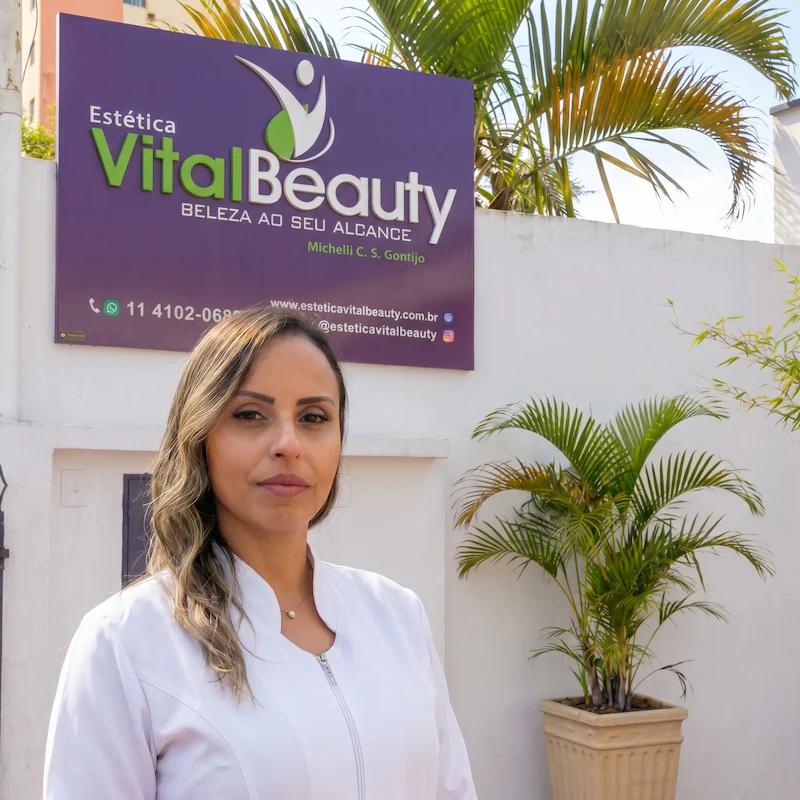 Michelli Gontijo, especialista da Estética Vital Beauty em Mogi das Cruzes