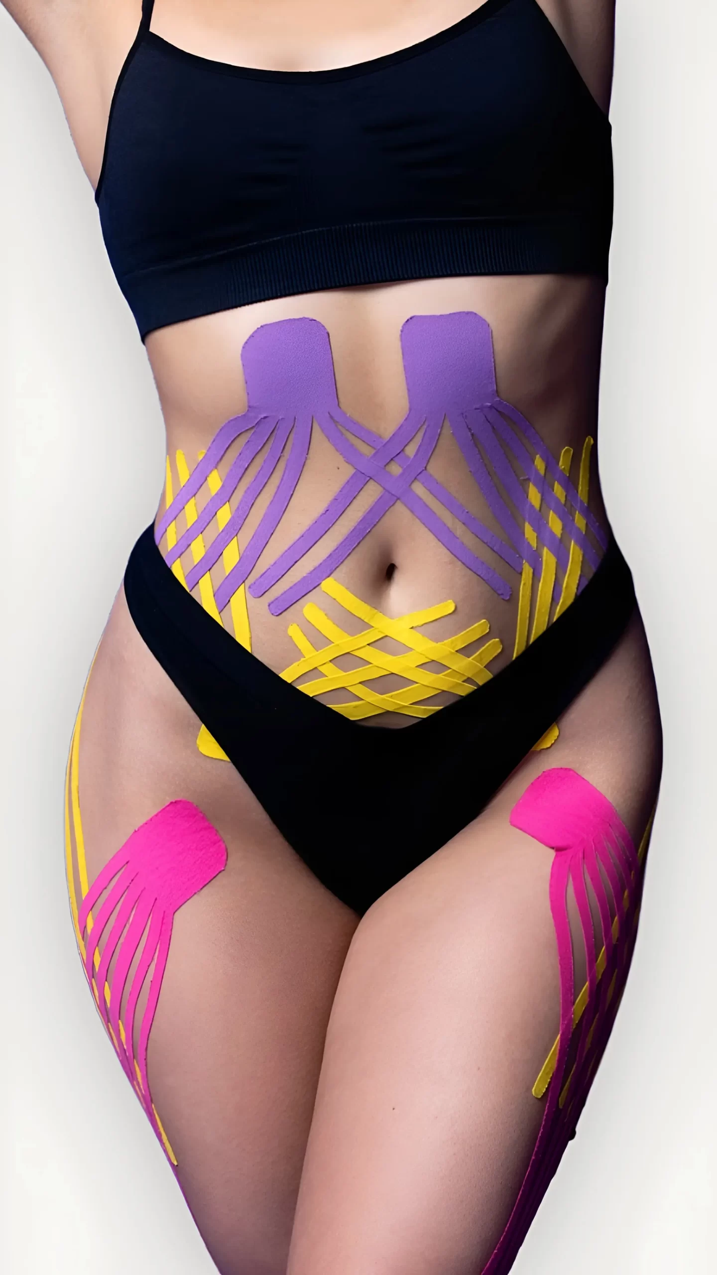 Pós-operatório estético com taping, ultrassom e drenagem